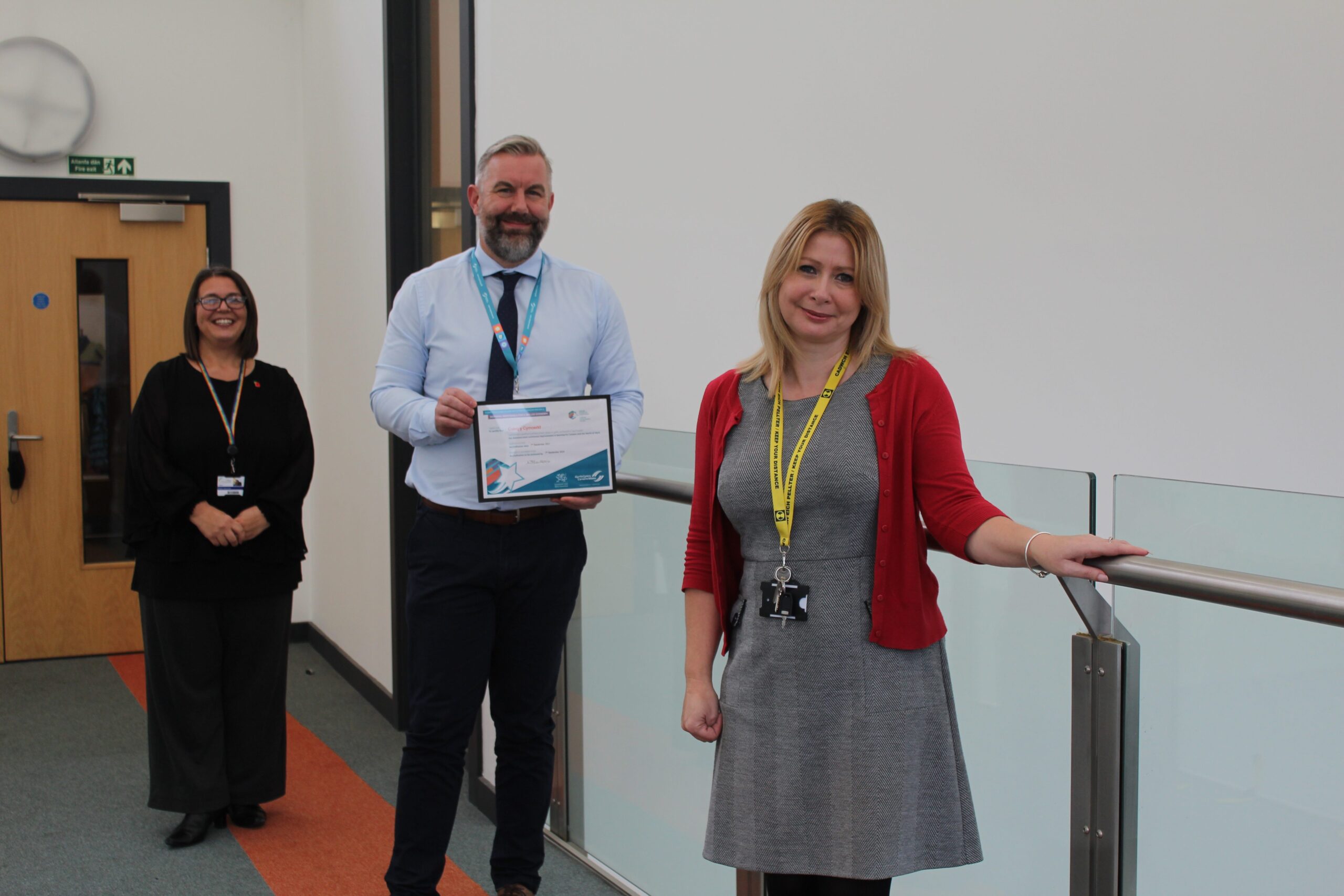 Cymoedd receive Award in recognition of excellent Career Support