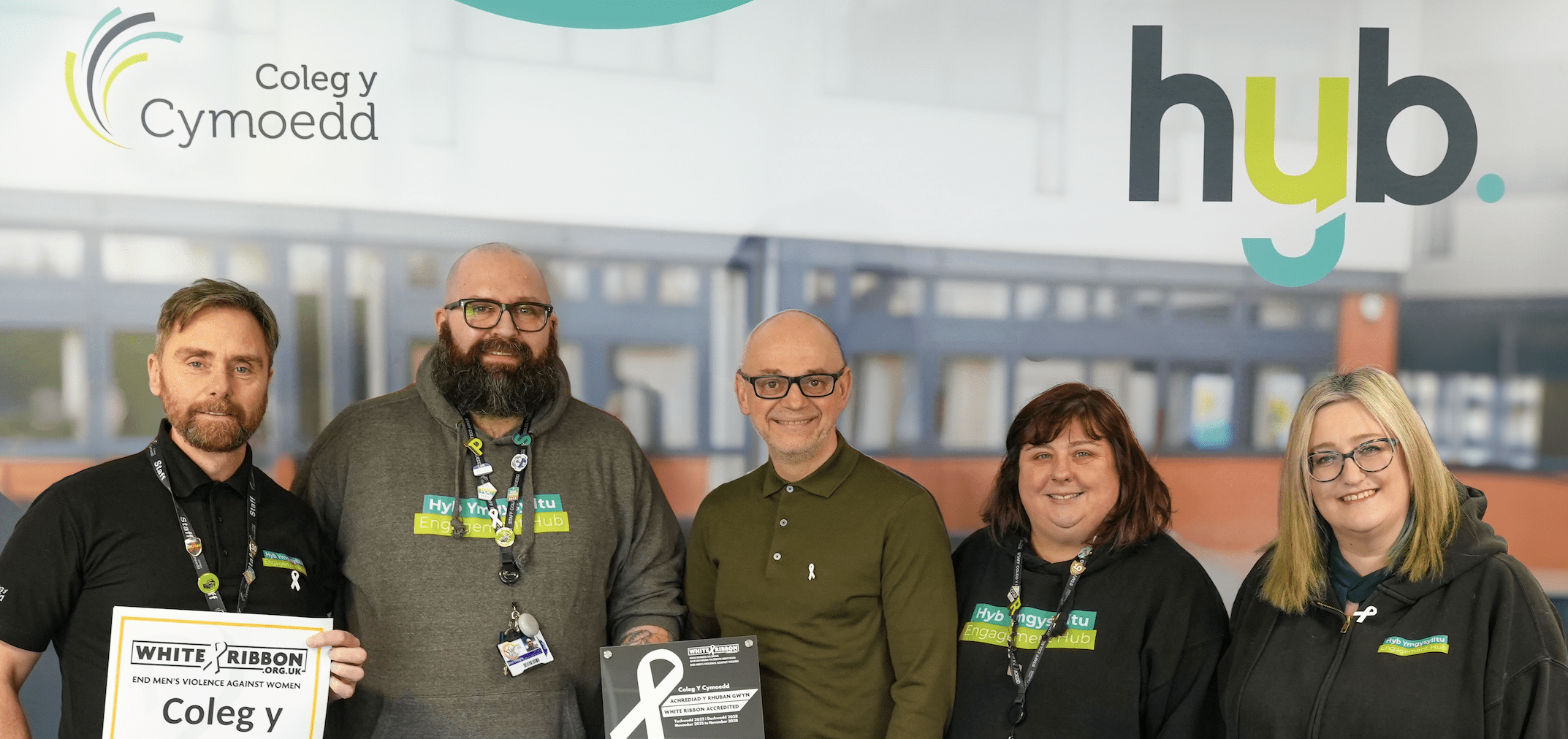 Coleg y Cymoedd Achieves White Ribbon Accreditation